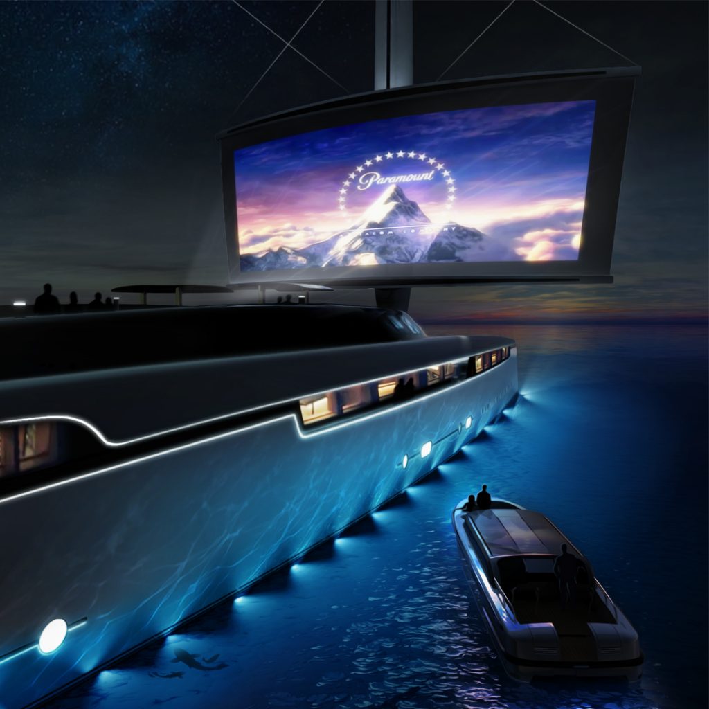 superyacht movie theater